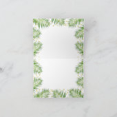 金ゴールドサファリ動物のベビーシャワーサンキューカード サンキューカード (内部)