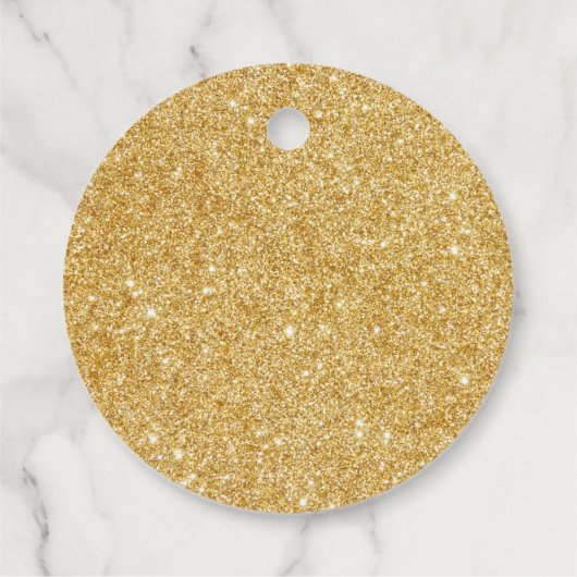 金ゴールドサファリ動物の赤ちゃんシャワー フェイバータグ (裏面)