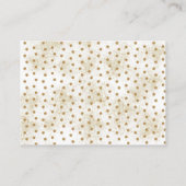 金ゴールドサファリ動物は何人の赤ちゃんシャワーゲームを推測 プレイスカード (裏面)