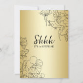 金ゴールドサプライズ70誕生日 招待状 (裏面)