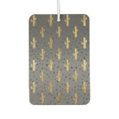 金ゴールドサボテンモダンのシックなGeo三角形グラデーション カーエアーフレッシュナー (正面)