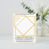 金ゴールドサンキューカード封筒紙シート (スタンド正面)