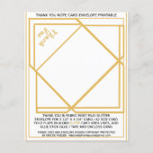 金ゴールドサンキューカード封筒紙シート (正面)