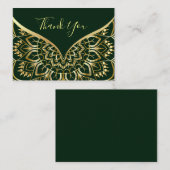 金ゴールドサンキューカード ノートカード (正面/裏面)