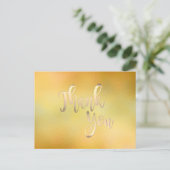 金ゴールドサンキューガラスグリッタークリーン ポストカード (スタンド正面)