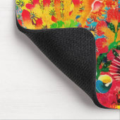 金ゴールドサンゴ夏熱帯海魚水色 マウスパッド (コーナー)