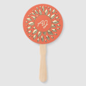 金ゴールドサンゴ結婚式 プログラム ハンドファン (正面)