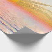 金ゴールドサンセットサンマンダラウォーターカラーシー ラッピングペーパー (角)