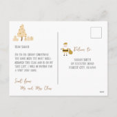 金ゴールドサンタのニース一覧,サンタからの手紙 シーズンポストカード (裏面)