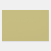 金ゴールドサンタクリスマスラッピング紙シート ラッピングペーパーシート (正面2)