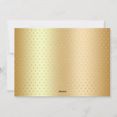 金ゴールドサンタハットクリスマスホリデーカード シーズンカード (裏面)