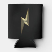 金ゴールドサンダー稲妻ブラック 缶クーラー (正面)