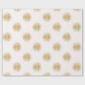 金ゴールドサンハッピーサンシャイン ラッピングペーパー (フラット)