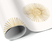 金ゴールドサンハッピーサンシャイン ラッピングペーパー (ロールコーナー)