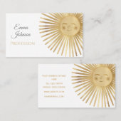 金ゴールドサンハッピーサンシャイン 名刺 (正面/裏面)