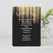 金ゴールドサンビームグリッター21歳 招待状 (スタンド正面)