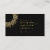 金ゴールドサンフェイクフォイルジュエリー設計者 名刺 (裏面)