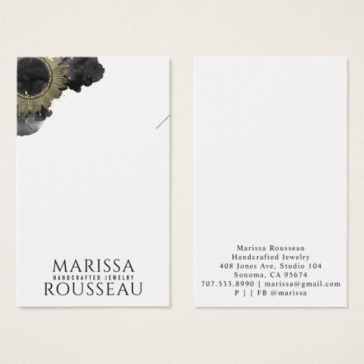 金ゴールドサンフェイクフォイルマンダラネックレス (正面&裏面)