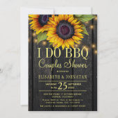 金ゴールドサンフラワーカントリーの木造カップル 招待状 (正面)