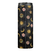 金ゴールドサンムーンプラデッツ宇宙イラストレーション タンブラー (裏面)