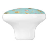 金ゴールドサンムーンプラデッツ宇宙ブルーイラストレーション セラミックノブ (側面)