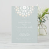 金ゴールドサーエレガントクルMotifライトセーフォーマルジ 招待状 (スタンド正面)