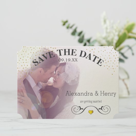 金ゴールドサークルのライト背面の写真日付を保存 セーブザデート (スタンド正面)