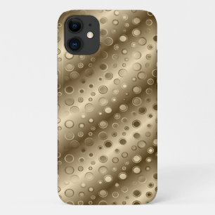 金ゴールドサークルシャンパンきらきら光るの電話ケース iPhone 11 ケース