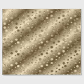 金ゴールドサークルシャンパンきらきら光るラッピング紙 ラッピングペーパー (フラット)