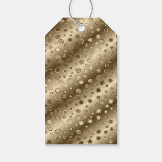 金ゴールドサークルシャンパーニュきらきら光るギフトラベル ギフトタグ (正面)