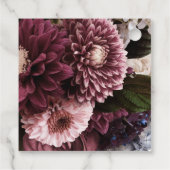 金ゴールドサークルブルゴーニュと赤面ピンクフローラリース フェイバータグ (裏面)