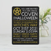 金ゴールドサークルペンタグラム、ウィッチハローウィンパーティ 招待状 (スタンド正面)
