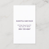 金ゴールドサークルボトルネイルサロンマニキュリスト 名刺 (裏面)