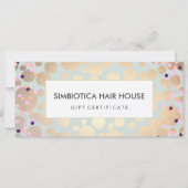 金ゴールドサークル紙吹雪サロンスパギフト券 (正面)