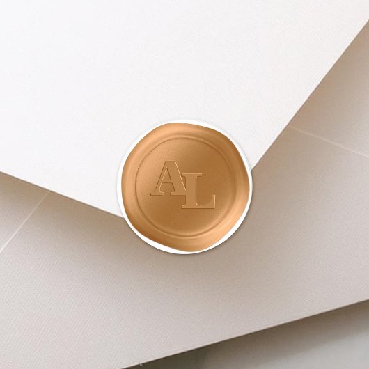 金ゴールドシはっきりしたールモノグラム結婚式用シール ラウンドシール