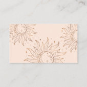 金ゴールドシェナルサン&ムーンオン赤面 名刺 (裏面)