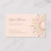 金ゴールドシェナルサン&ムーンオン赤面 名刺 (正面)