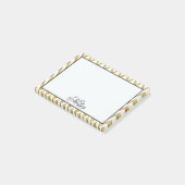 金ゴールドシェブロンは縞で飾ります ポストイット (アングル)