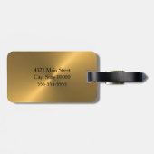 金ゴールドシェン ラゲッジタグ (裏面横)