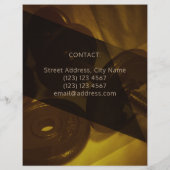 金ゴールドシェーモダンド抽象芸術の外観 チラシ (裏面)