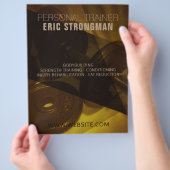 金ゴールドシェーモダンド抽象芸術の外観 チラシ (手)