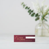 金ゴールドシザーズ美容師ワイングラデーション紹介 スキニー名刺 (スタンド正面)