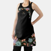 金ゴールドシザーフローラリース美容師ブラック エプロン (インサイチュ)