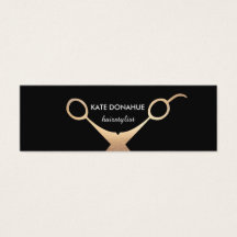 金ゴールドシザーブラックヘアサロンアポイントメント