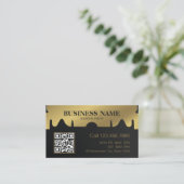 金ゴールドシザー理容師プロフェッショナル理容師店 名刺 (スタンド正面)