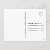 金ゴールドシックタイポグラフィメリーと写結婚した真 シーズンポストカード (裏面)