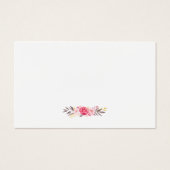 金ゴールドシックフローラベビーシャワーおむつラッフルチケット (裏面)