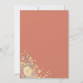 金ゴールドシックフローラ水の色イースターブランチ卵狩り 招待状 (裏面)