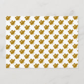 金ゴールドシネマチケットキッズバースデーパーティーチケット エンクロージャーカード (裏面)