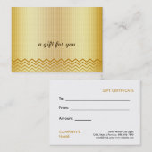 金ゴールドシブロンサロン及びスパギフト券 割引カード (正面/裏面)